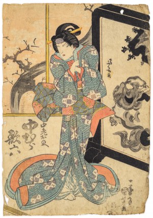 Utagawa Kuniyoshi (1798-1861), Gejsza, przed 1845