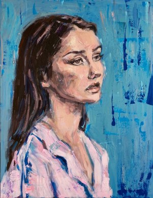 Joanna Jamielucha, Portret w błękitach