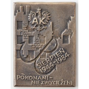 PLAKIETA POKONANI - NIEZWYCIĘŻENI, 1984