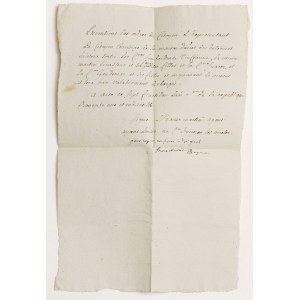 DOKUMENT, 7 fructidor an 2 (24.08.1794)