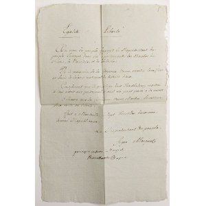 DOKUMENT, 7 fructidor an 2 (24.08.1794)