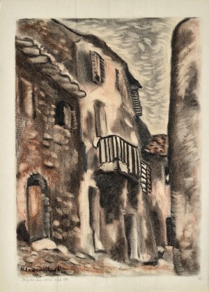 Henryk LEWENSZTADT (1893-1962), Uliczka w Cagnes, 1930