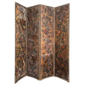Parawan (A Spanish painted leather four-fold screen)