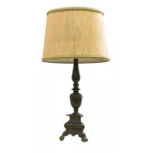 Świecznik - lampa (An Italian bronze candlestick)