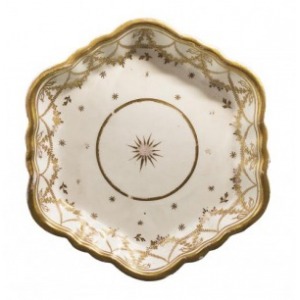 Podstawka porcelanowa (A hexagonal porcelain dish)