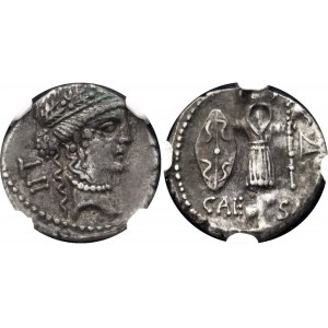 Roman Empire Denarius 44 BC Juilius Caesar