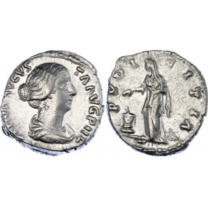 Roman Empire Denarius 145 - 161 AD Faustina II