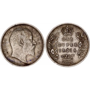 British India 1 Rupee 1905 C