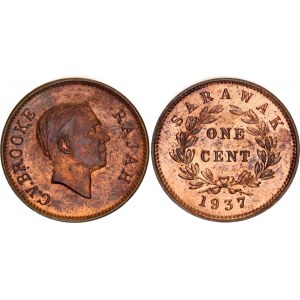Sarawak 1 Cent 1937 H