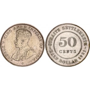 Straits Settlements 50 Cents 1919