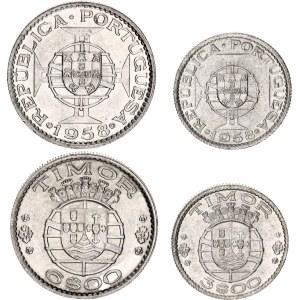 Timor 3 & 6 Escudos 1958