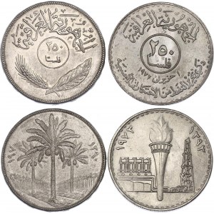Iraq Lot of 250 Fils 1970 - 1973