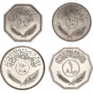 Iraq Lot of 4 Coins 1970 - 1981 AH 1390 - 1401