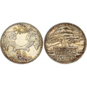 Lebanon 25 Piastres 1936