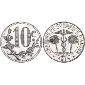 Algeria Alger Chamber of Commerce 10 Centimes 1916 Token