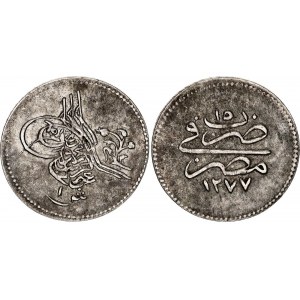 Egypt 1 Qirsh 1861 (AH1277/10)