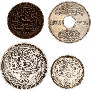 Egypt Lot of 4 Coins 1917