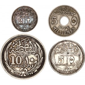 Egypt Lot of 5 Coins 1916