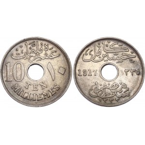 Egypt 10 Milliemes 1917 H