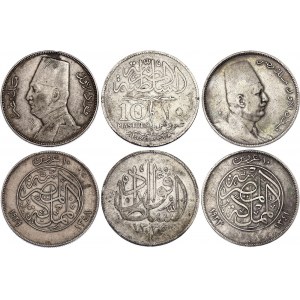Egypt Lot of 10 Piastres 1920 - 1929