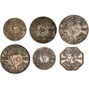 Egypt Lot of 6 Coins 1924 - 1935