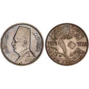 Egypt 10 Milliemes 1929 BP