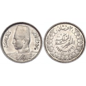 Egypt 2 Qirsh 1942 (AH1361)