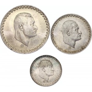 Egypt 25 & 50 Qirsh & 1 Pound 1970 AH 1390