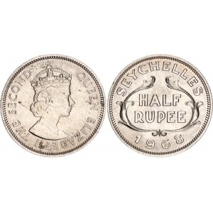 Seychelles 1/2 Rupee 1968