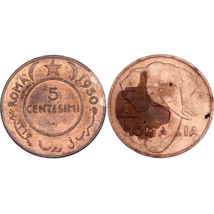 Somalia 5 Centesimi 1950