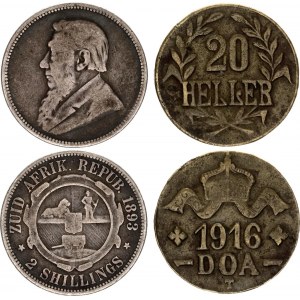 South Africa & German East Africa 2 Shillings & 20 Heller 1893 - 1916