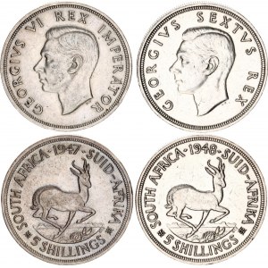 South Africa 2 x 5 Shillings 1947 - 1948