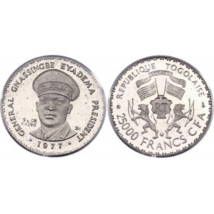 Togo 25000 Francs 1977 Aluminium Essai