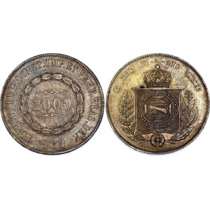 Brazil 2000 Reis 1855
