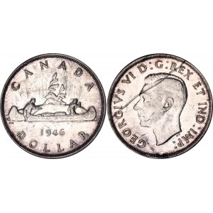 Canada 1 Dollar 1946 NNC MS 62