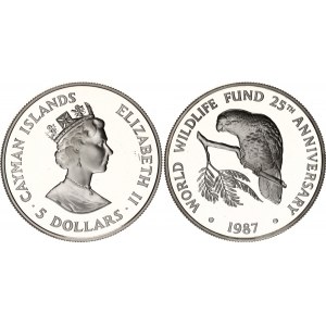 Cayman Islands 5 Dollars 1987