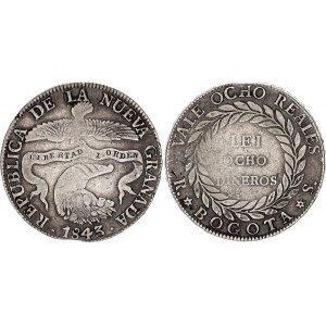 Colombia 8 Reales 1843 RS