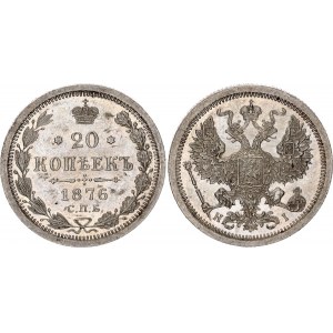 Russia 20 Kopeks 1876 СПБ HI