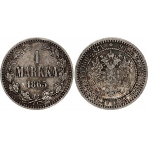 Russia - Finland 1 Markka 1865 S