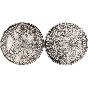 German States Saxony 1 Taler 1586 HB