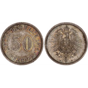 Germany - Empire 50 Pfennig 1876 B