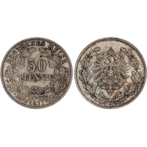 Germany - Empire 50 Pfennig 1877 F
