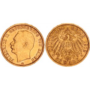 Germany - Empire Baden 20 Mark 1912 G