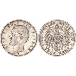 Germany - Empire Bavaria 5 Mark 1895 D