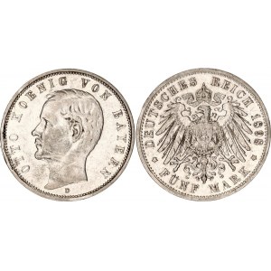 Germany - Empire Bavaria 5 Mark 1898 D