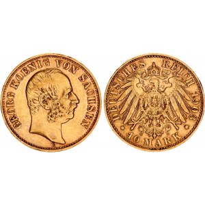 Germany - Empire Saxony 10 Mark 1903 E