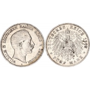 Germany - Empire Prussia 5 Mark 1903 A