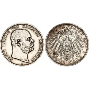 Germany - Empire Saxe-Altenburg 2 Mark 1901 A