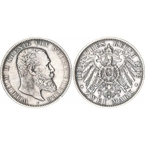 Germany - Empire Wurttemberg 2 Mark 1906 F