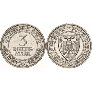 Germany - Weimar Republic 3 Reichsmark 1926 A